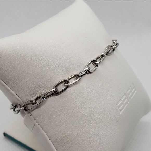 High Intensity Silver Tone Chain Charm Bracelet - Picture 2 of 7